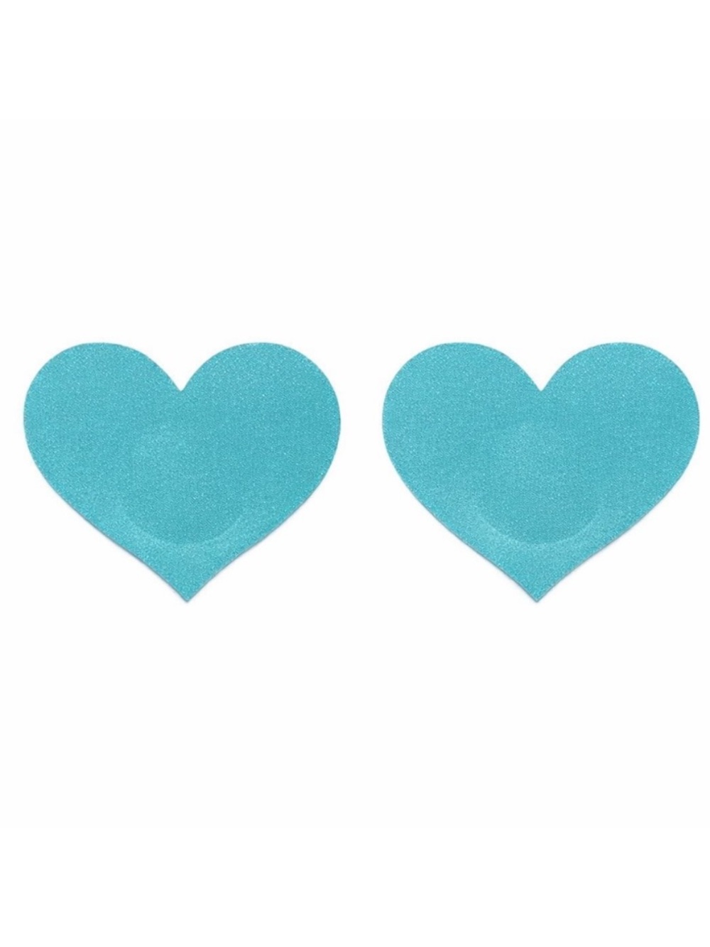 Turquoise Heart Nipple Pasties Festival Rave Adhesive Covers